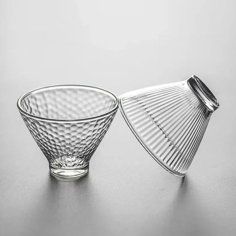 Creative Heat-resistant Glass Tea Cup Tea Set Kung Fu Teacup Set Porcelain Mug Glass Cute Cups Teacups Vintage Bowl Bone China tea cup tea set