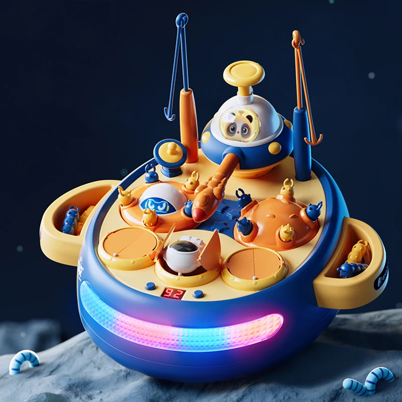 

Space Theme Interstellar Decompression Toys Spin Space Fishing Toys Kids Educational Toys Space Wars Kids Gifts