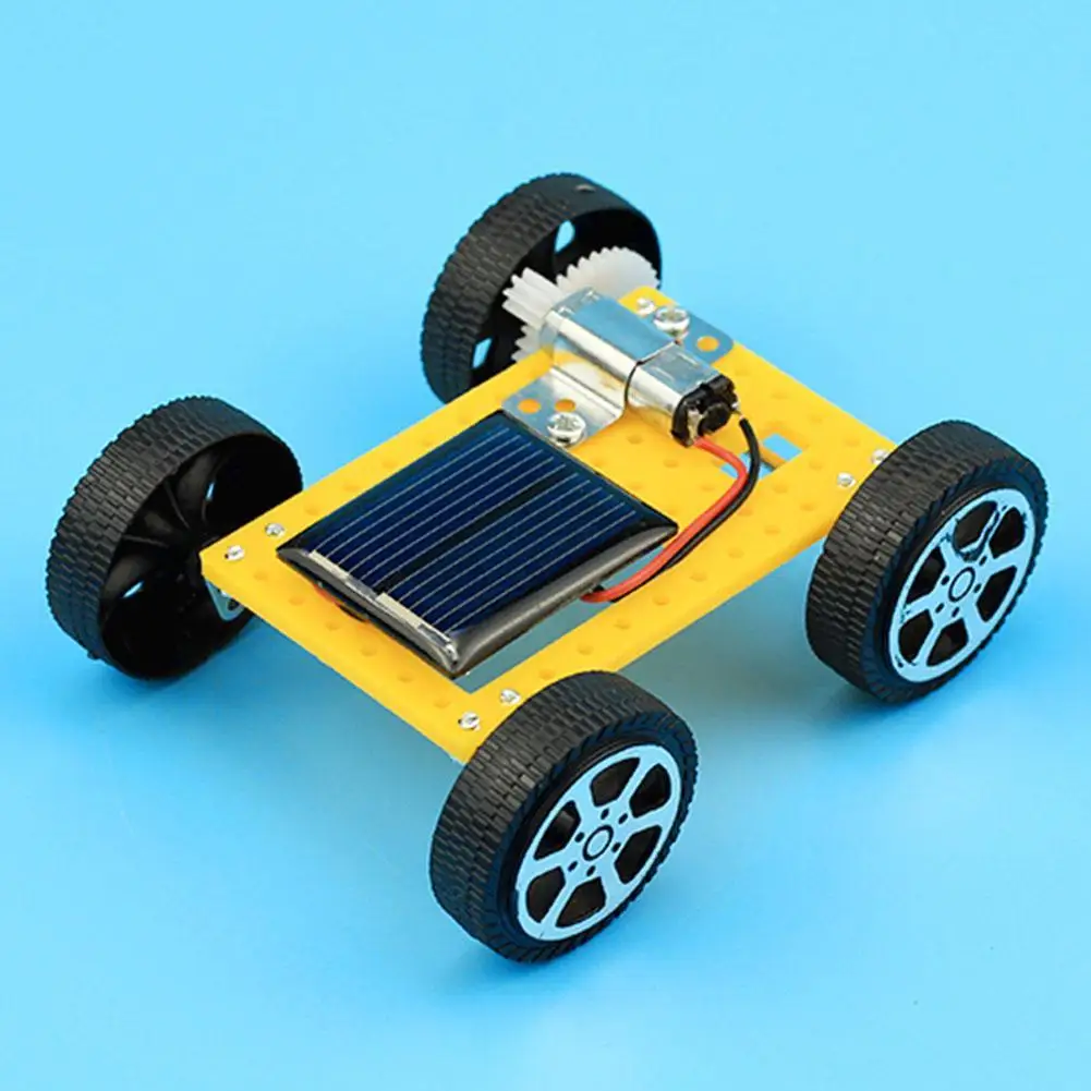 Solar Car DIY Assemble Toy Set Solar Powered Car Kit Educational Science For Kid DIY ABS Kit Child Early Educational Gift