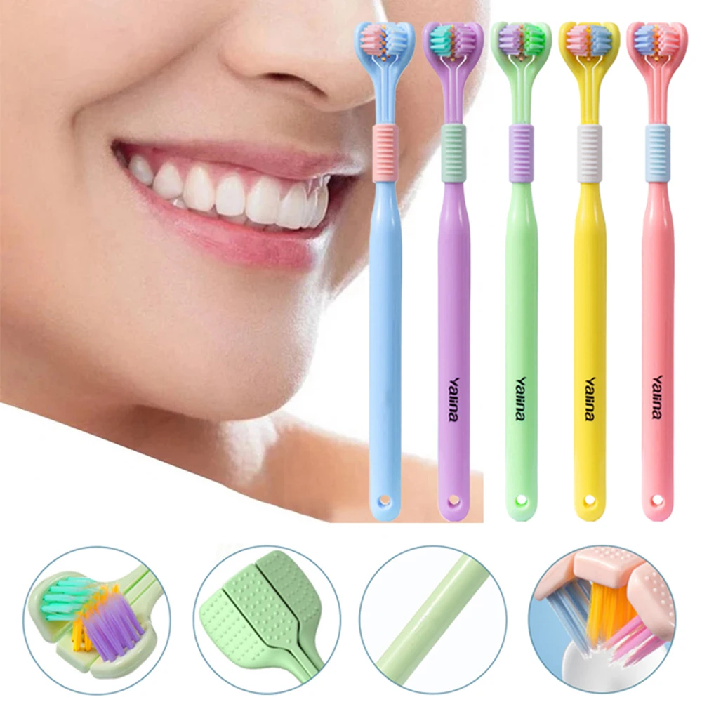 

Soft Bristle Oral Care Dental Braces Cleaning Three-sided Toothbrush Cleaning Tool Portable Toothbrush Bathroom Accessories