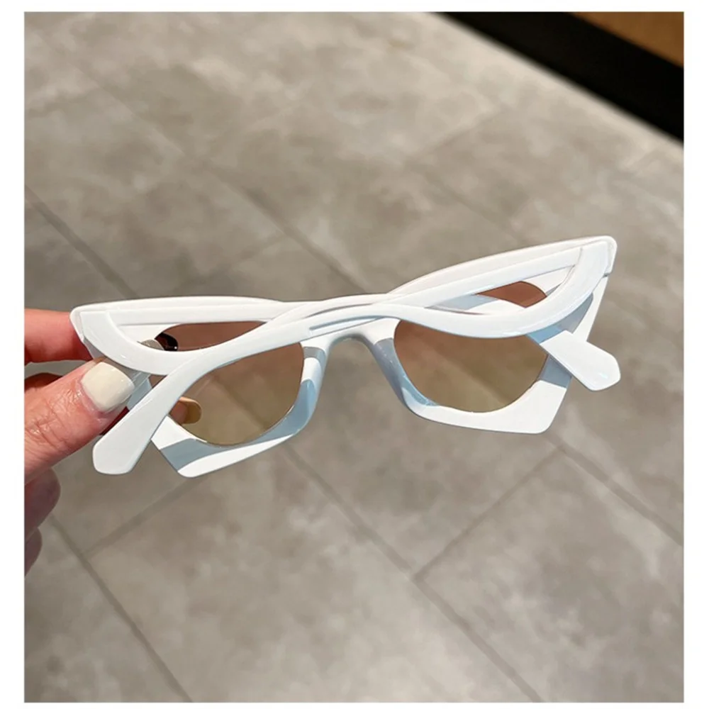 New Oversized Butterfly Shape Cat Eye Full Frame Sunglasses Colorful Vintage Personalized Trendy Female Eyewear Popular Shades