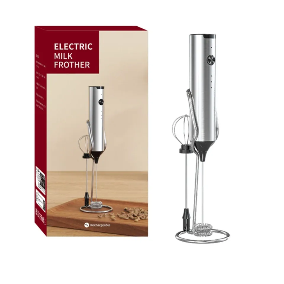 Wireless Electric Mini Milk Frother Coffee Whisk Portable Egg Beater thumbnail 2
