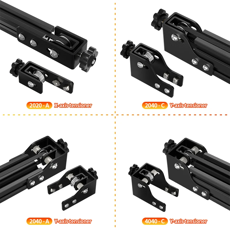 Suporte de Montagem do Motor do Eixo y x Peças da Impressora 3d Placa de Montagem do Motor Frontal e Traseira Tensor para Cr10 Ender3 Direita Esquerda x Eixo z - Imagem 2