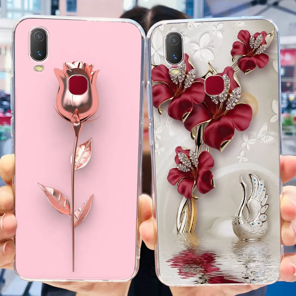 Fashion Elegant Printing Soft Silicone TPU Phone Back Cover -