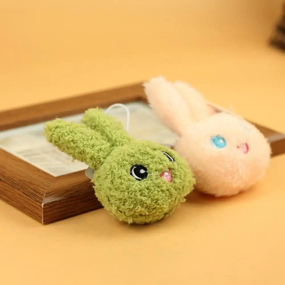 

Брелок с подвесками легкий плюшевый кролик подвеска Кролик голова брелок автомобиль рюкзак Декор Мягкая кукла игрушка подарок для девочки