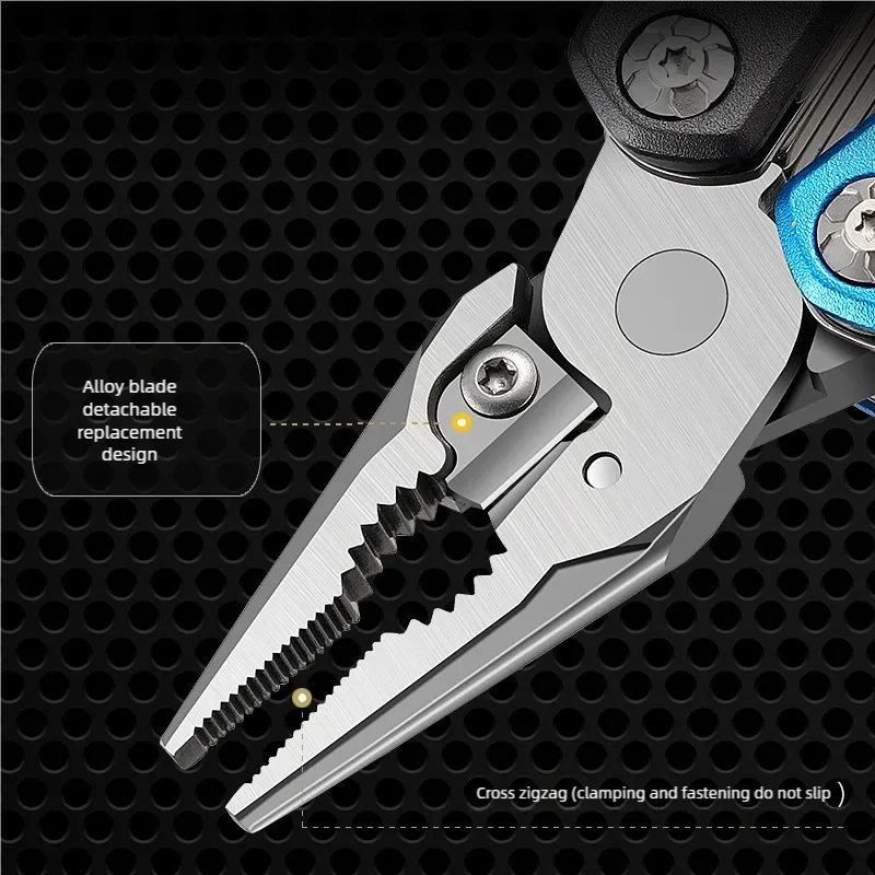 Car mounted outdoor multifunctional axe, hammer pliers, chopping wood tactical axe, camping survival chopping wood axe 3