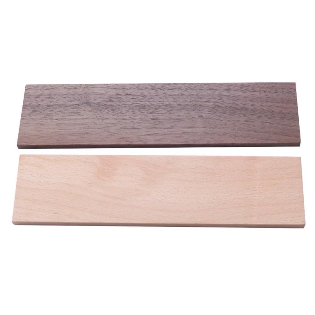 2 Pcs House Planks Creative Mini Wood Ornament Furniture Decorative Boards Simulation Beech Accessories