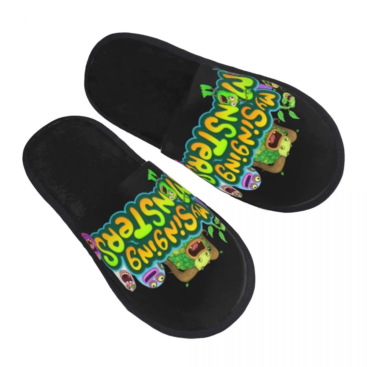 My Singing Monsters House Pantofole Donna Comodo Videogioco Elettronico In Memory Foam Slip On Hotel Slipper Shoes