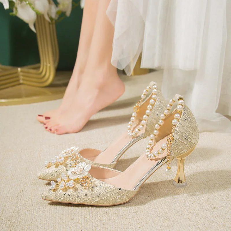 Rhinestone Wedding Shoe | Wedding Bridal Shoes | Wedding Shoes Women | Wedding  Heel Shoe - Pumps - Aliexpress