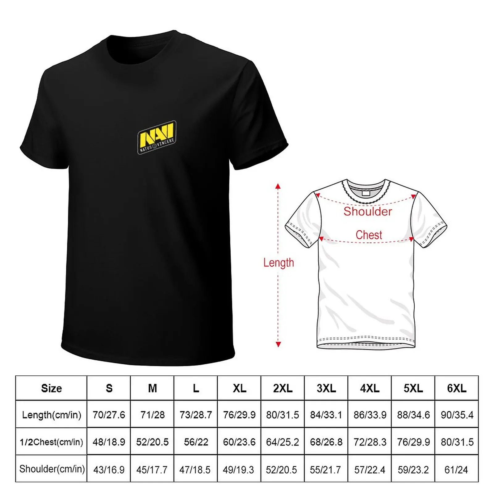 Фото Футболка Natus Vincere, короткая футболка, кавайная одежда, мужские футболки чемпиона №4