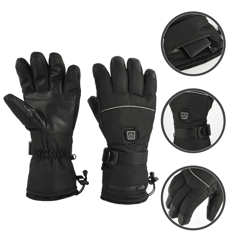 

1 Pair Powered Warming Gloves Warmth Winter Gloves for Motorcycle Cycling