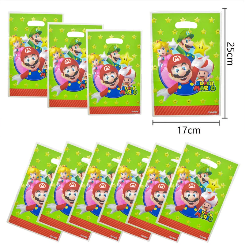 Sacchetti Regalo 50 Pezzi Super Mario Sacchettini Compleanno