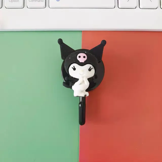 5Db 3D -S Rajzfilm Aranyos Falhorog Kulcstartó Ajtó Függő Önmaga Ragasztó Esernyő Törülköző Sapka Kabát Tartós Fogas Gyerek Szoba Dekoráció - Image 4