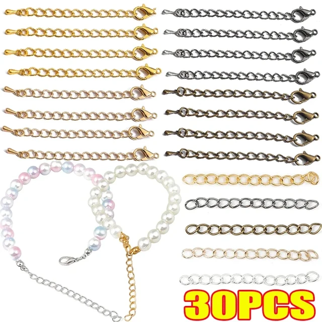 5Pcs Gold Stainless Steel Necklace Extender Chain Necklace Extenders for  Bracelet Anklet Stainless Steel Chain Extenders for Jewelry Making (2in 3in