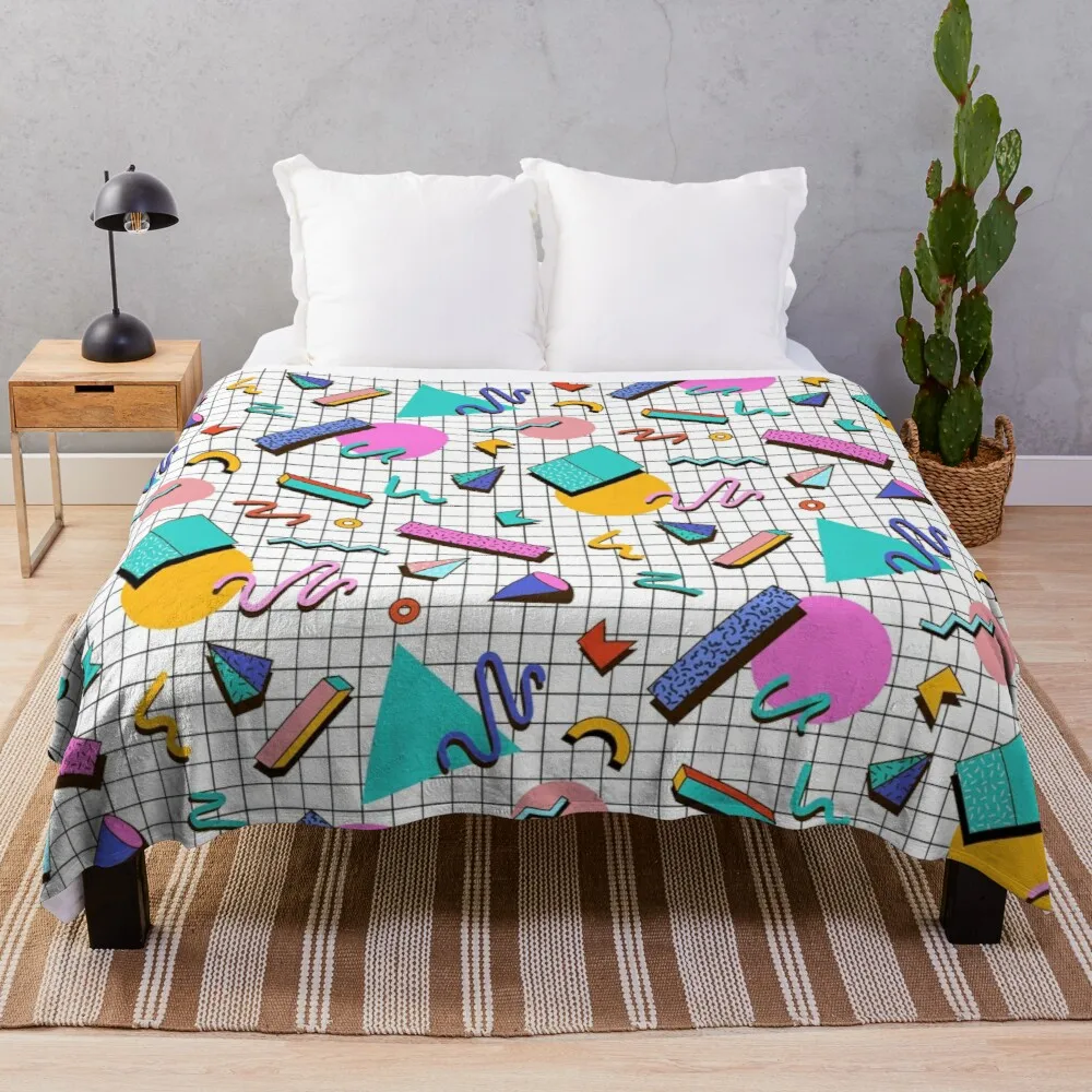 

Funky 80s eighties Memphis Pattern Design Throw Blanket quilt blanket blanket for decorative sofa throw blanket for sofa thin