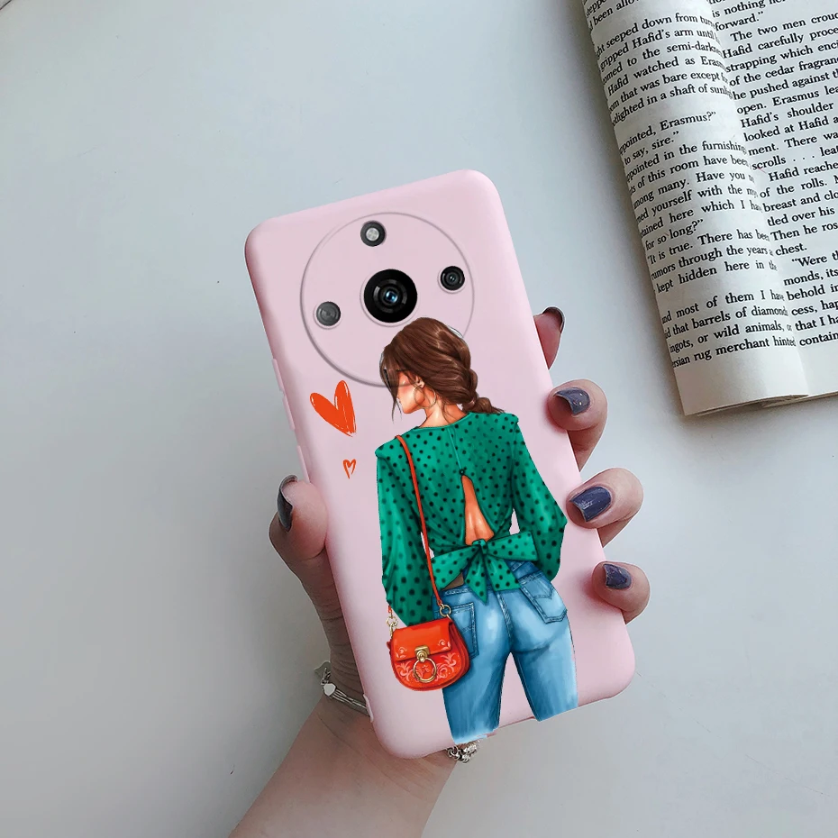 Stylish Pretty Girl Soft TPU Phone Case - Realme 11 Pro+ Collection