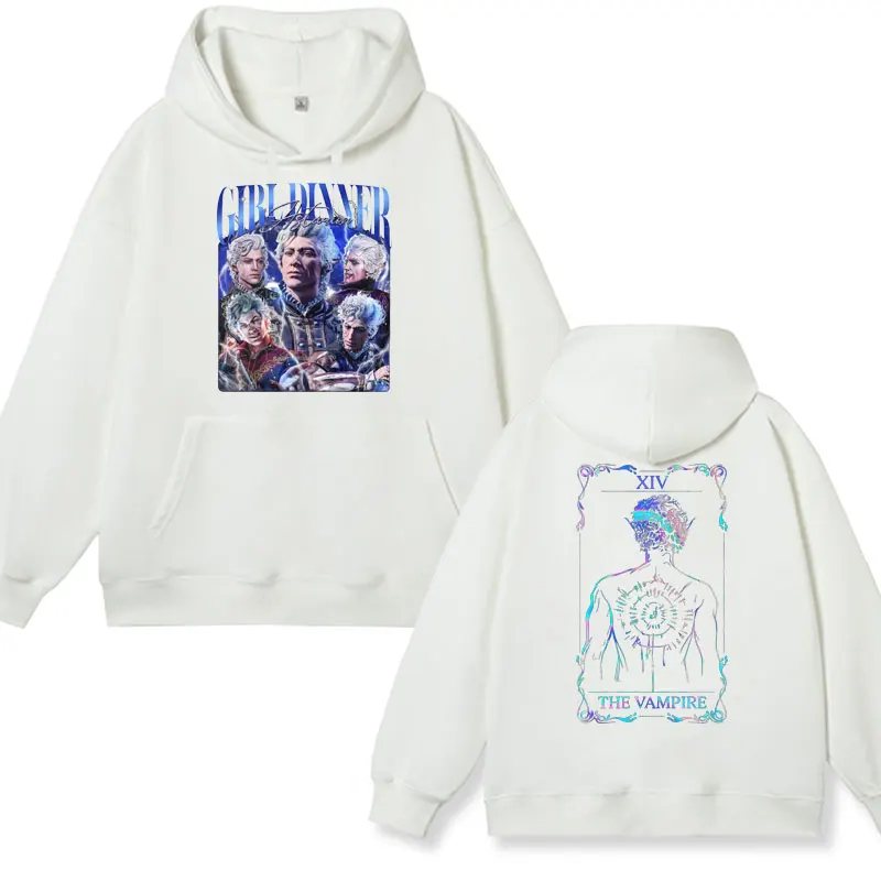 Limited Astarion Baldurs Gate 3 Hoodies Me'sn Women's Fashion Long Sleeve Oversized Sweatshirts Unisex Y2k Streetwear Pullover
