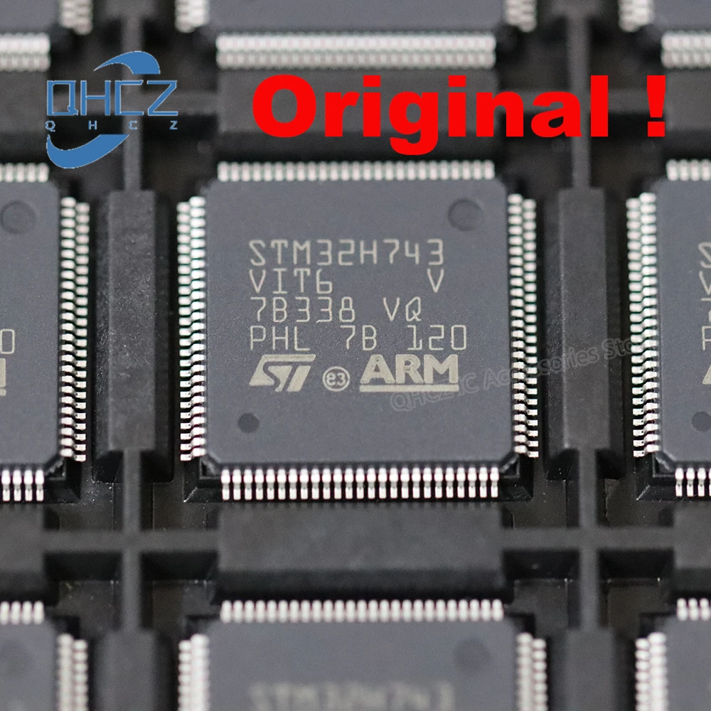 

1pcs/lot Original Genuine STM32H743VIT6 LQFP100 STM32 High Performance MCU STM32H7 Series Single Chip microcontroller LQFP-100