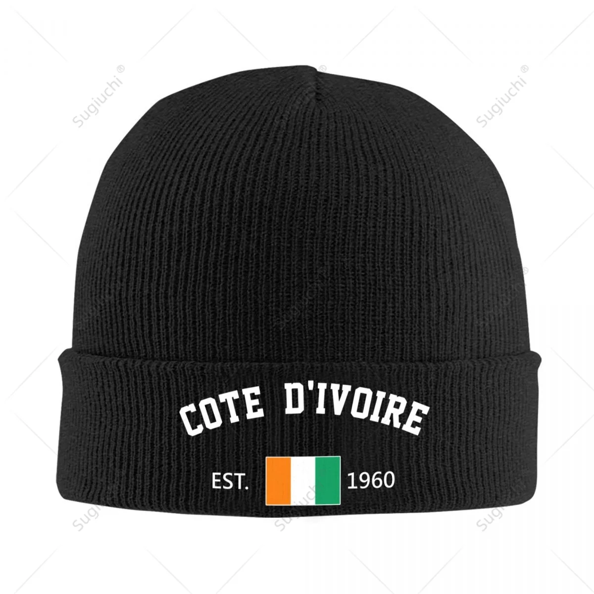 

Knitted Hat Unisex Cote D'Ivoire EST.1960 Independence Day For Men Women Boys Winter Autumn Beanie Cap Warm Bonnet