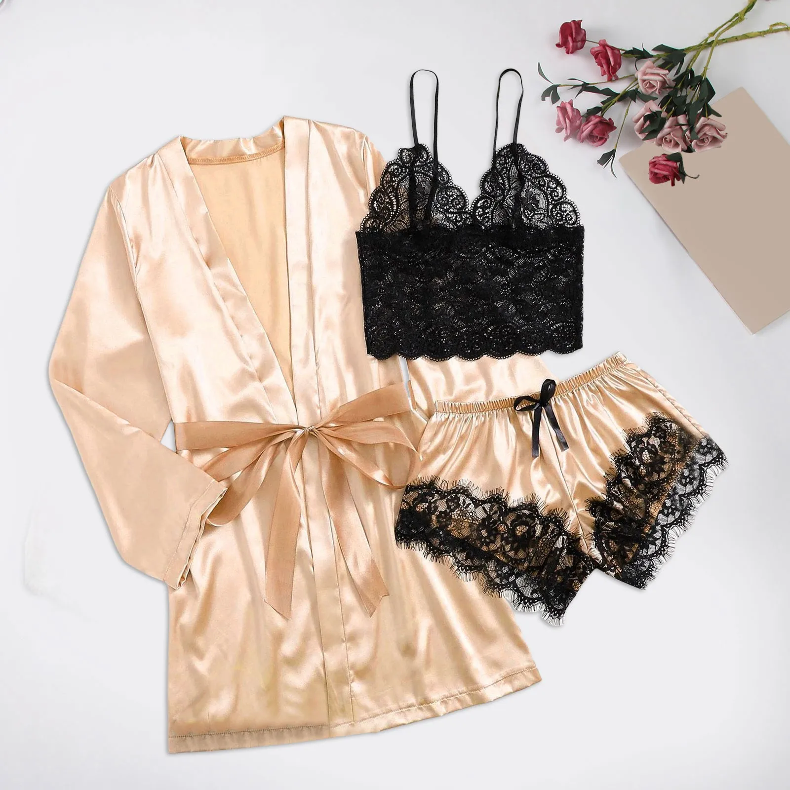 Suspender stockings pajamas