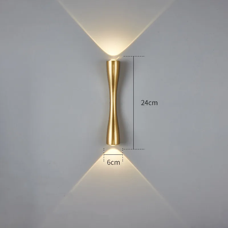 Art Deco led Golden Stainless Steel Led Wall Light 10w Aisle Wall Lamp Modern Sconce Doorway Home Room Interior Lighting AC220V