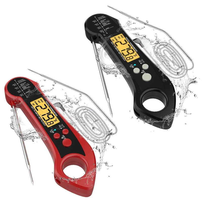 

High Accuracy Thermometer Dual Probe Large LCD Screen Thermometer for Cooking