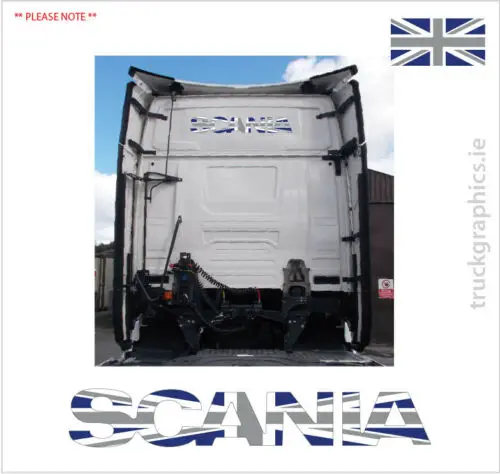 Per Scania Next Gen Union Jack Decalcomania, Adesivo, Serie R/S Topline, Highline (39A)