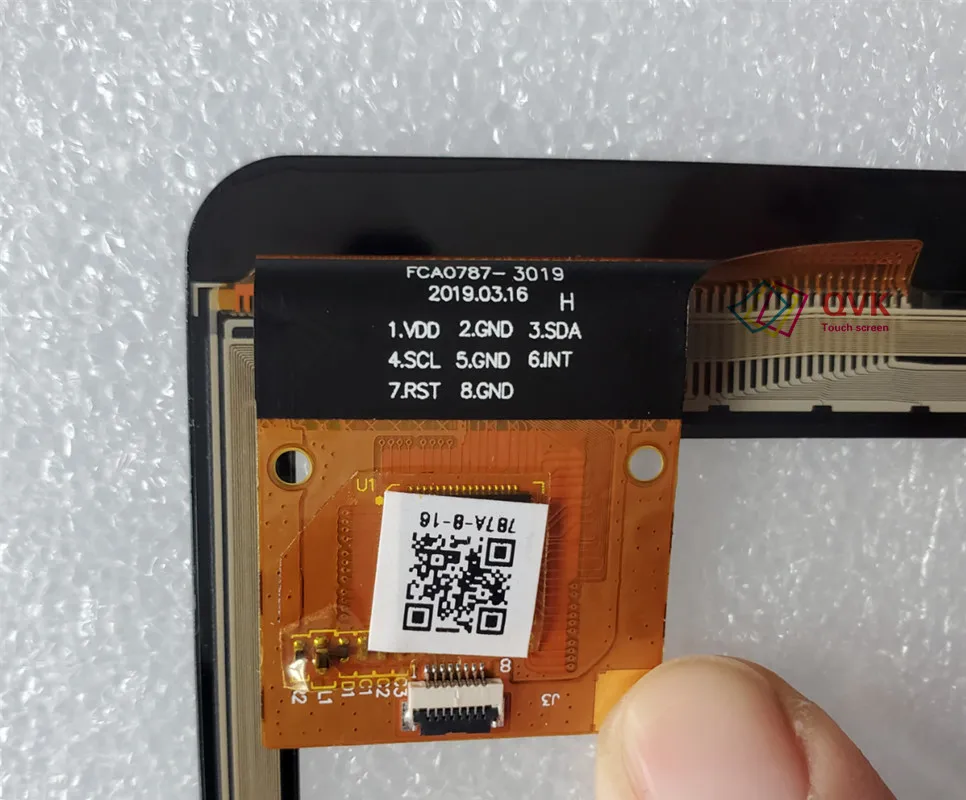 Tablet Capacitivo Touch Screen Digitador Sensor Painel de Vidro Externo p n Fca07873019 Novo Preto 787a-9-9 - Imagem 2