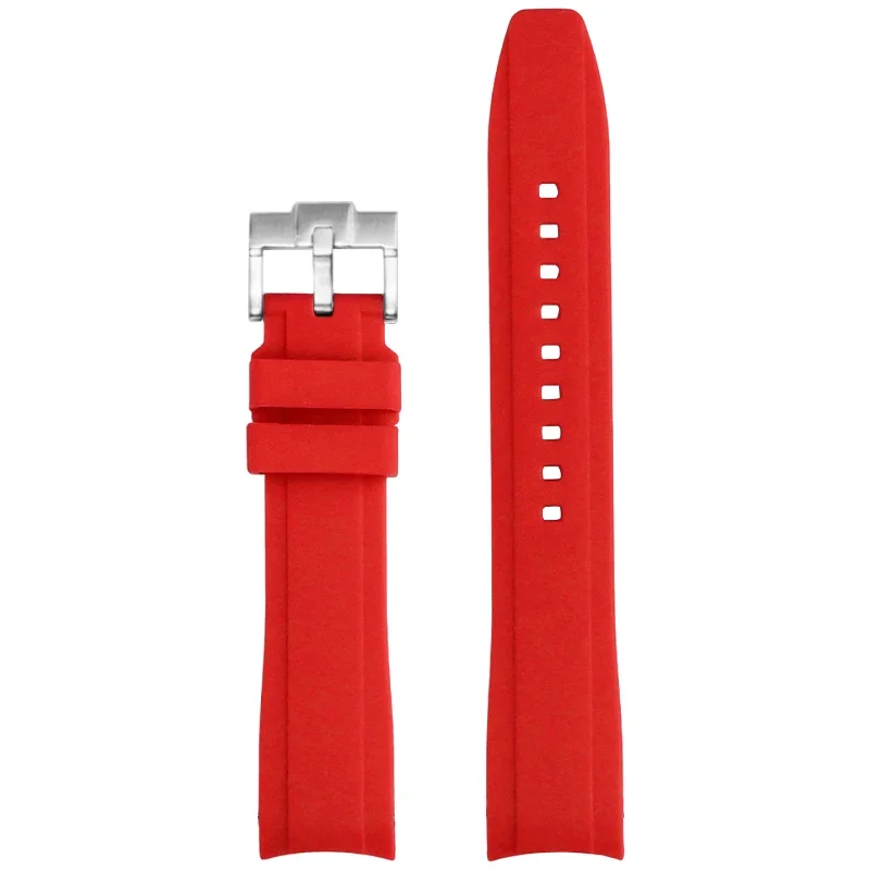 High Tensile Silicone Strap with Universal Curved End and Butterfly Buckle