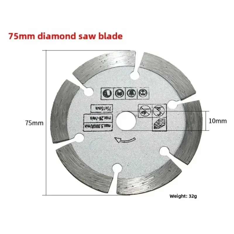 Diamond Cutting Blades for Angle Grinder Metal Wood Sanding