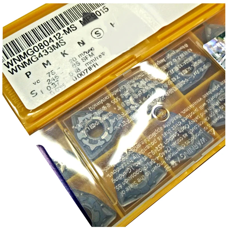 

Original WNMG080402WNMG080408-LS MP9005 WNMG080408-MA WNMG080412-MS WNMG080416-RS MP9015 For Superalloy Carbide Inserts WNMG