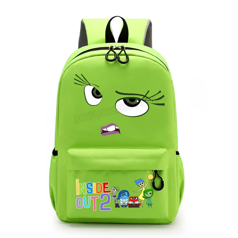 thumbnail image 1 of Disney-mochila con estampado de dibujos animados para niño y niña, morral escolar con estampado de dibujos animados de Inside Out 2, bolsa de libros para estudiantes, 1 of 5
