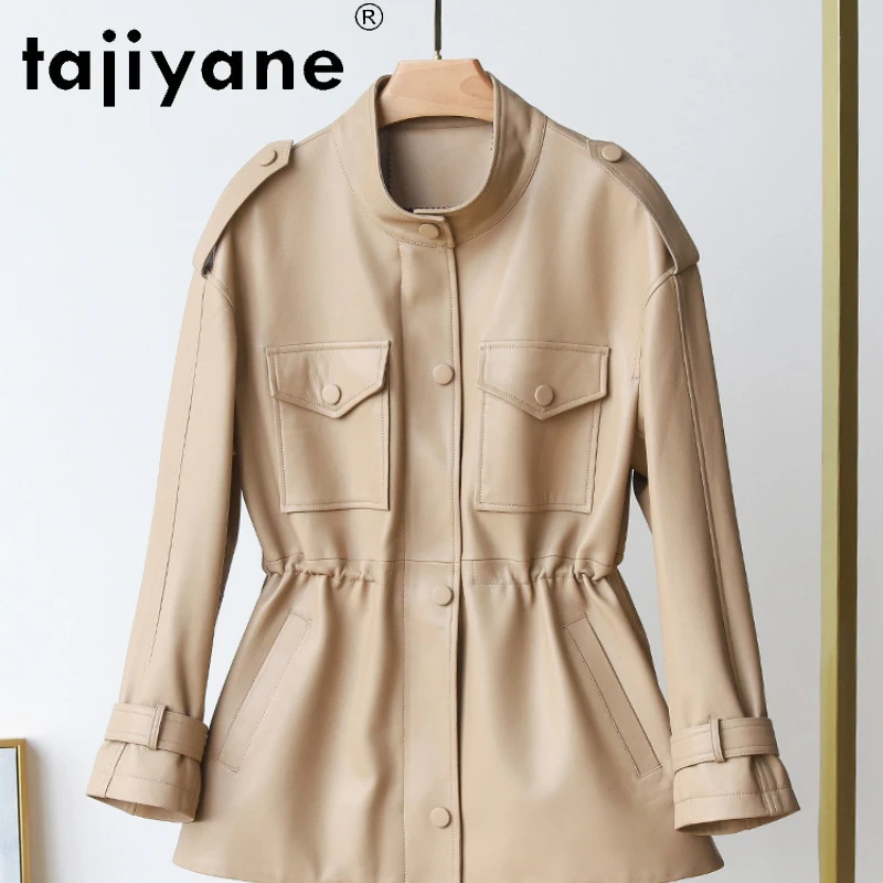 

Fashion High Quality Real Leather Jacket Women Sheepskin Outfits Elegant Jacket Women's Mid-length Mujer Chaqueta Tide FCY392