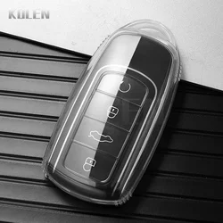 Premium TPU Car Key Remote Case Cover - Sleek Key Protector Accessory (Transparent)