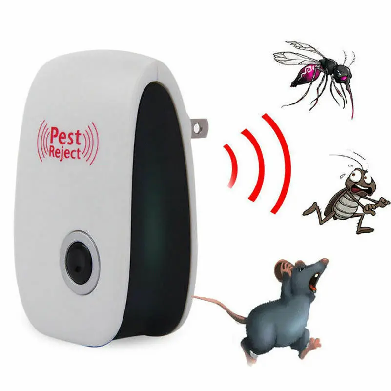 Insects Repeller Ultrasonic Pest Repeller EU US Plug 360&deg; Indoor Efficient Controls Spiders For Home