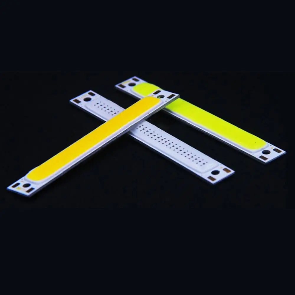 

1W 3W LED COB Strip Light hot 3.7V Warm Red White Blue COB Lamp 60x8mm LED Outdoor