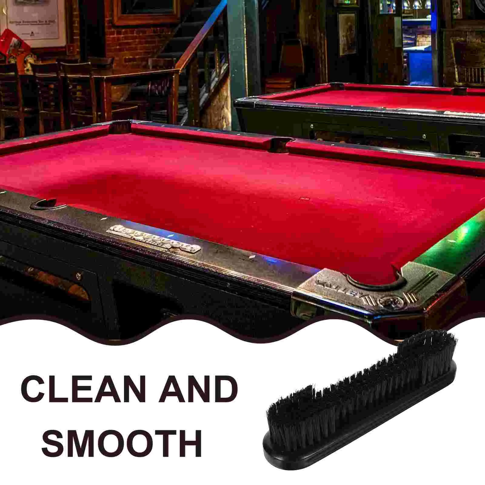 Pool Table Brush Cleaning Billiard Supply Sweeper Tool for Felt Tennis Billiards Accessories Nylon Wood Rail