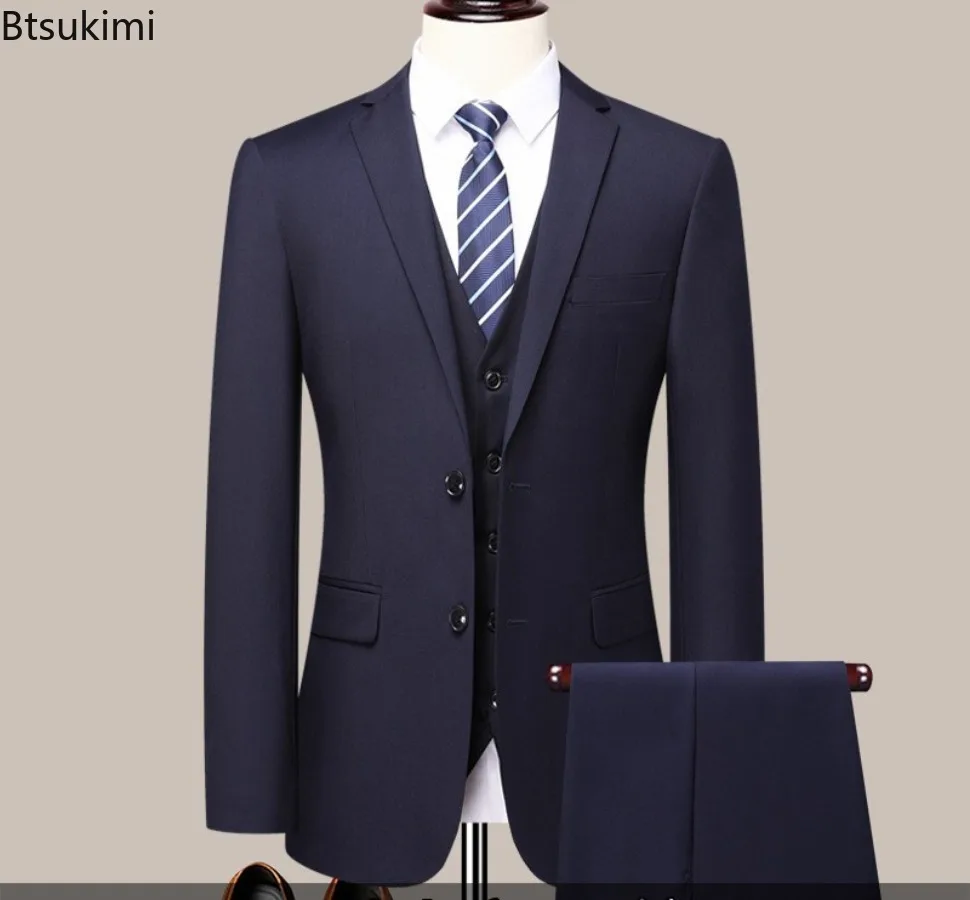 Costume d'affaires coupe cintrée pour hommes