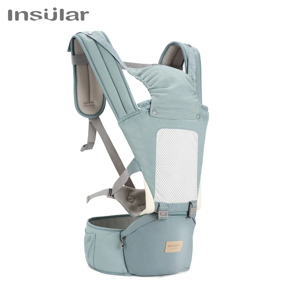 Insular  Ergonomics Baby Carrier Sling Portable Child Backpacks Thickening Shoulders 360 Ergonomic Hoodie Kangaroo 0-36 Months 4