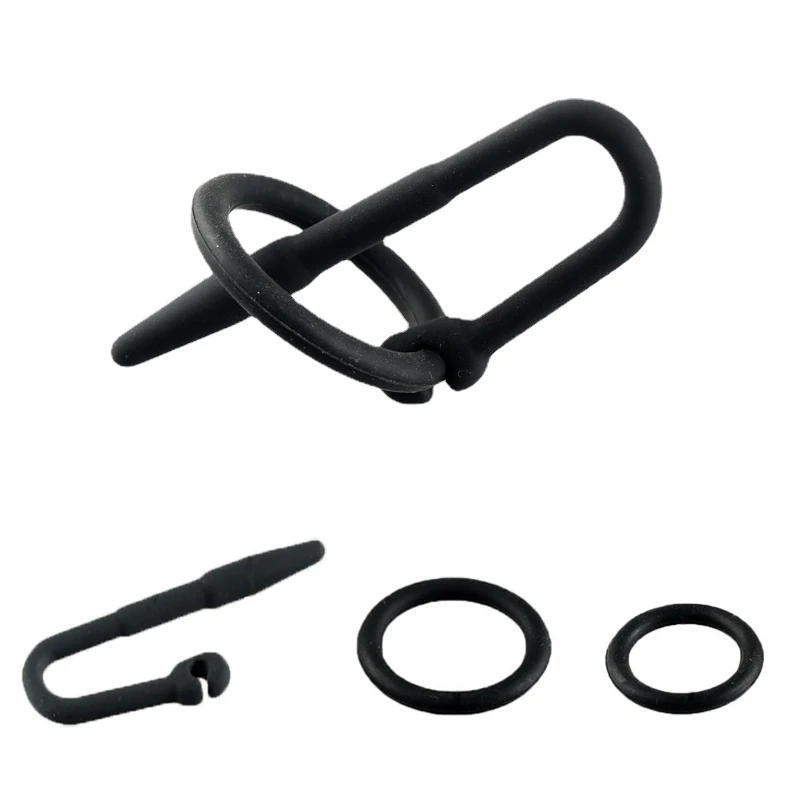 Catetere uretrale Dilatatore in silicone Stimolazione a occhio di cavallo Tappo uretrale Tappo sonda Masturbatore per adulti Se_voghion.com