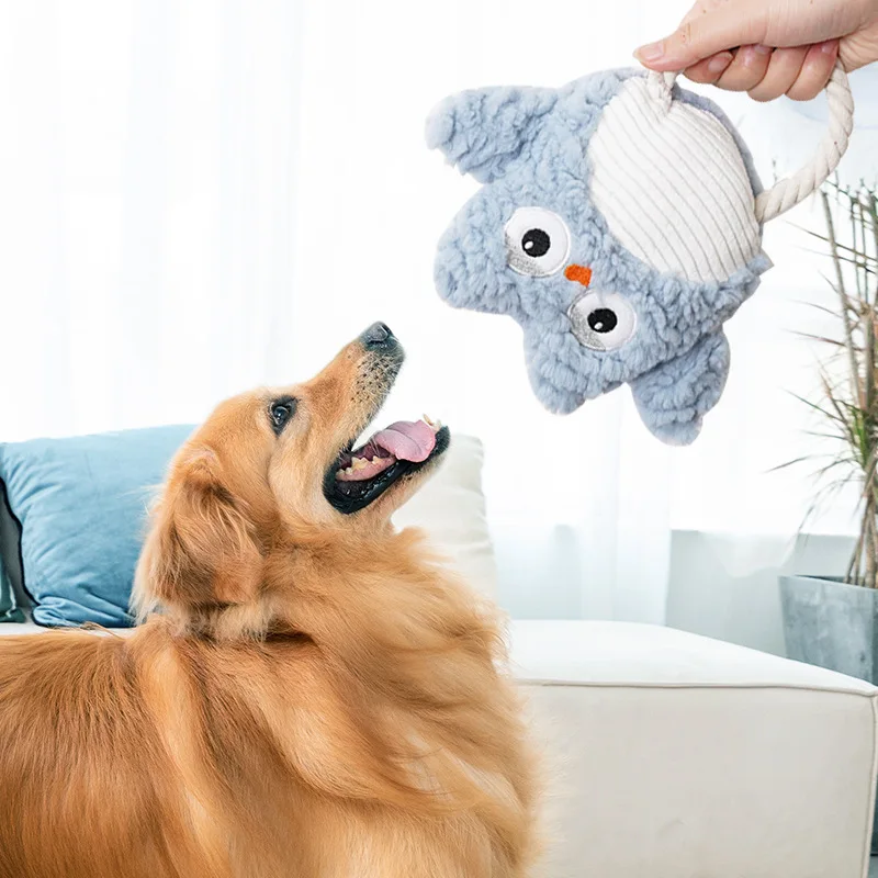 

2024 Dog Toy Plush Grinding Teeth Bite-resistant Artifact Teddy Dog Downy Fur Bite Toy Pet Supplies Does Not Damage The Mouth