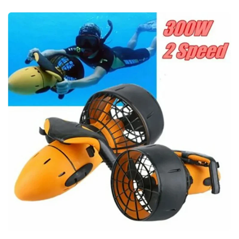 

Waterproof 300W Electric Underwater Scooter Water Sea Dual Speed Propeller Diving Scuba Scooter Water Sports Outdoor Equipment