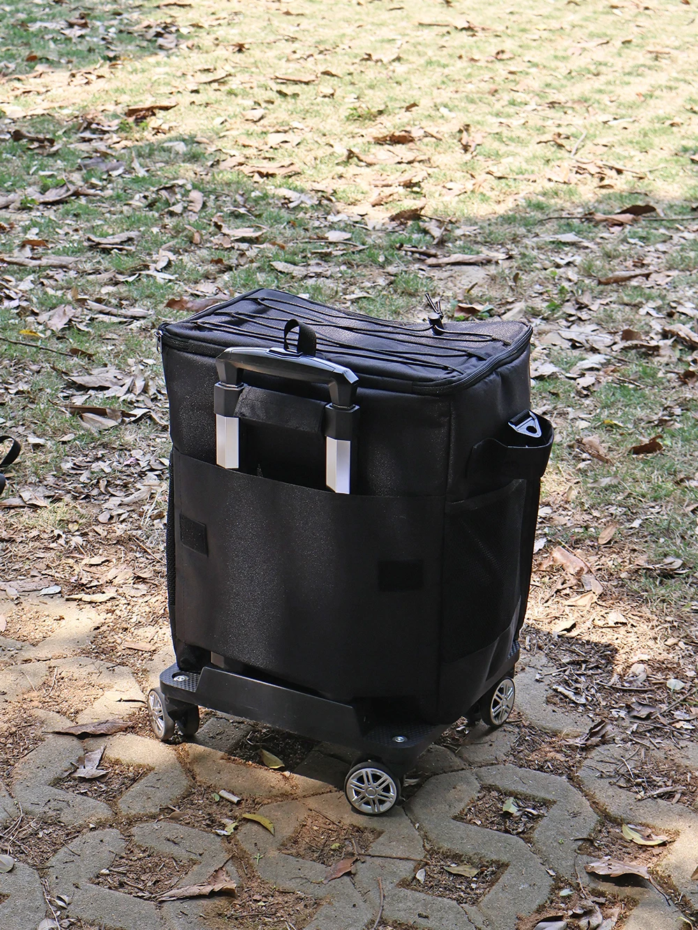 40L zusammenklappbare rollende Kühltasche mit Rollengriff, große isolierte Eistruhe, Camping, Picknick, Reisen, Outdoor, Grillen, Lebensmittelaufbewahrung – Detail 33
