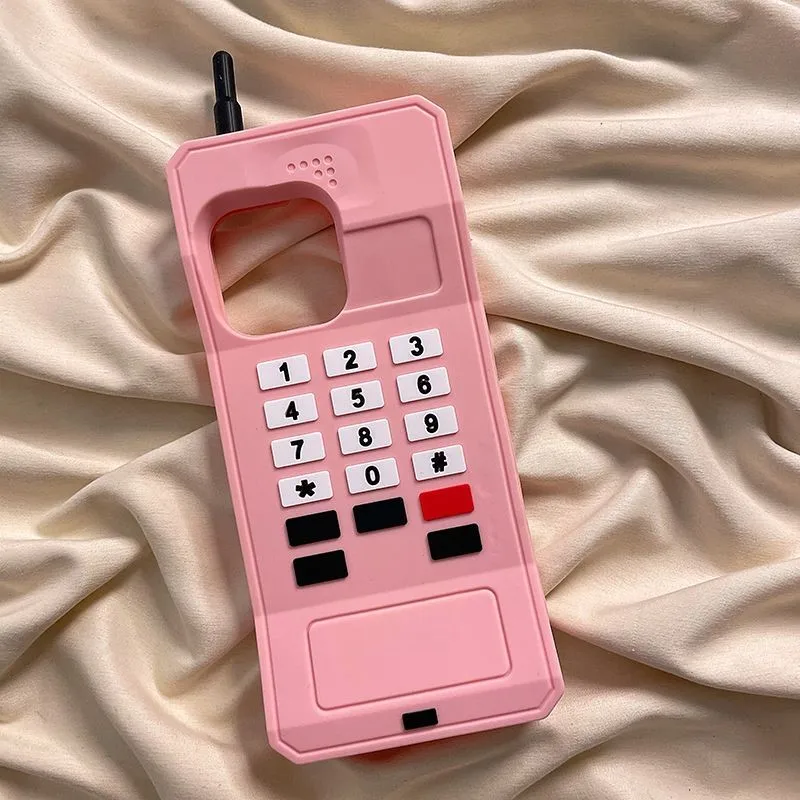 3D Retro Style Telephone Model Phone Case