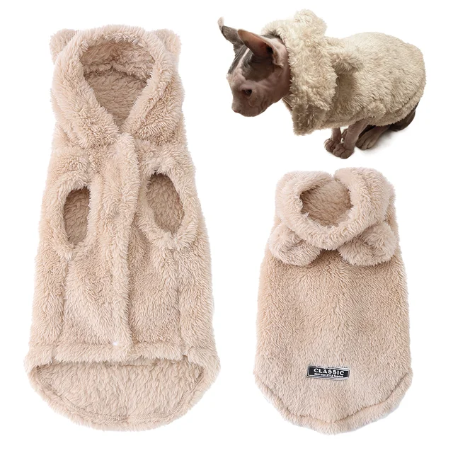 Soft Pet Coat For Small Medium Dogs Cats Dog Fleece Warm Cat Hoodies For Winter Funny Cute Rabbit Ear Sphynx Puppy Kitty Clothes Soft Pet Coat For Small Medium Dogs Cats Dog Fleece Warm Cat Hoodies For Winter Funny Cute Rabbit Ear Sphynx Puppy Kitty Clothes