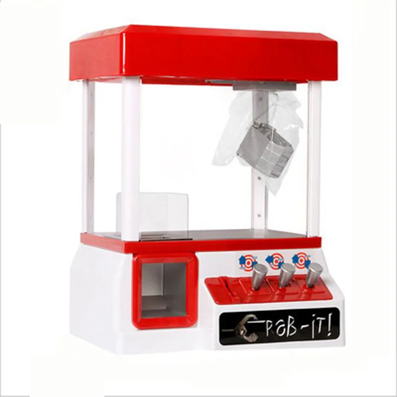 

Mini Arcade Game Machine for Kids Vending Music Candy Grabber Coin Operated Claw Machine Toy Without Dolls Children Gifts