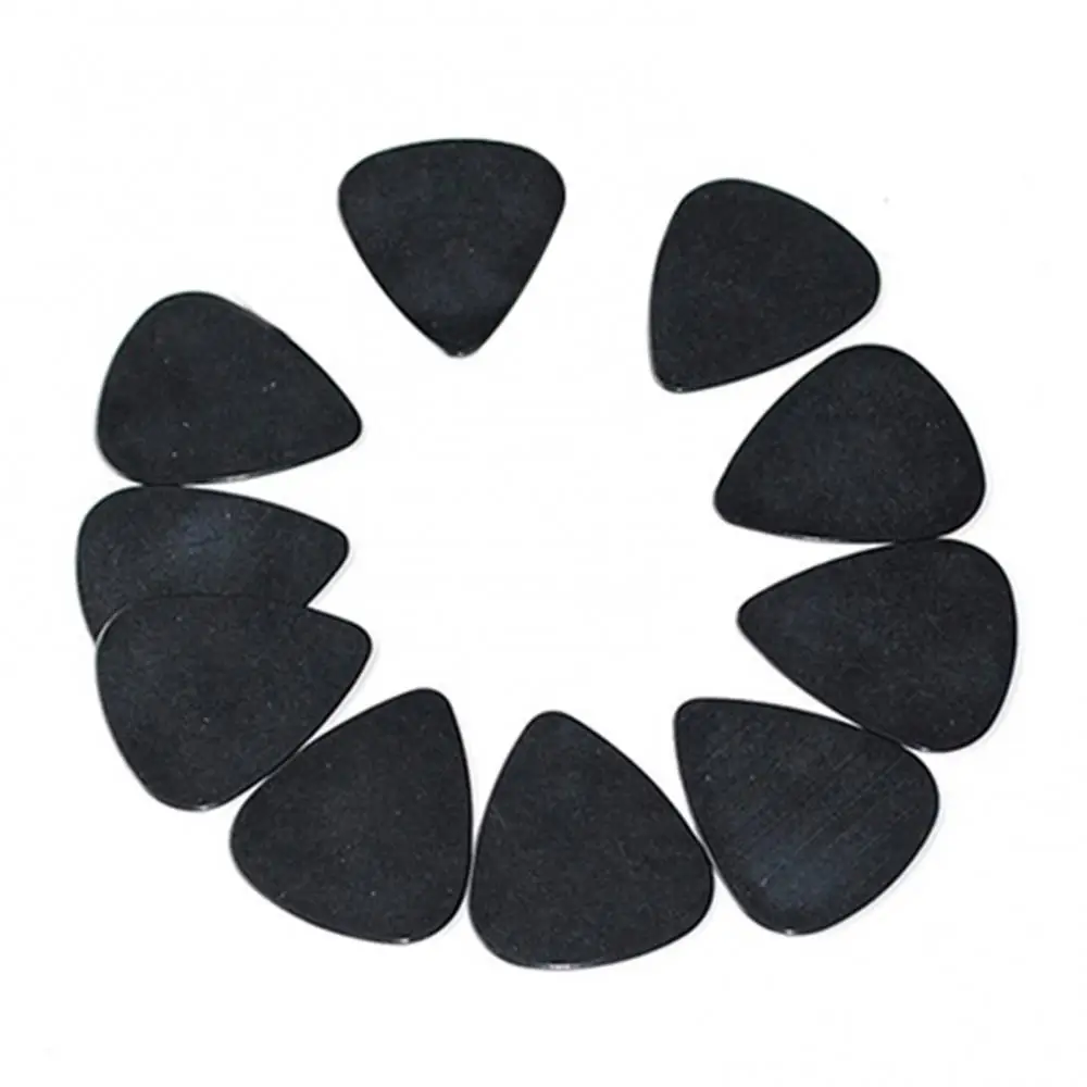 10 Pieces Guitar Pick Musical Accessories Black Celluloid 0.5mm Electronic Guitar Picks Plectrums