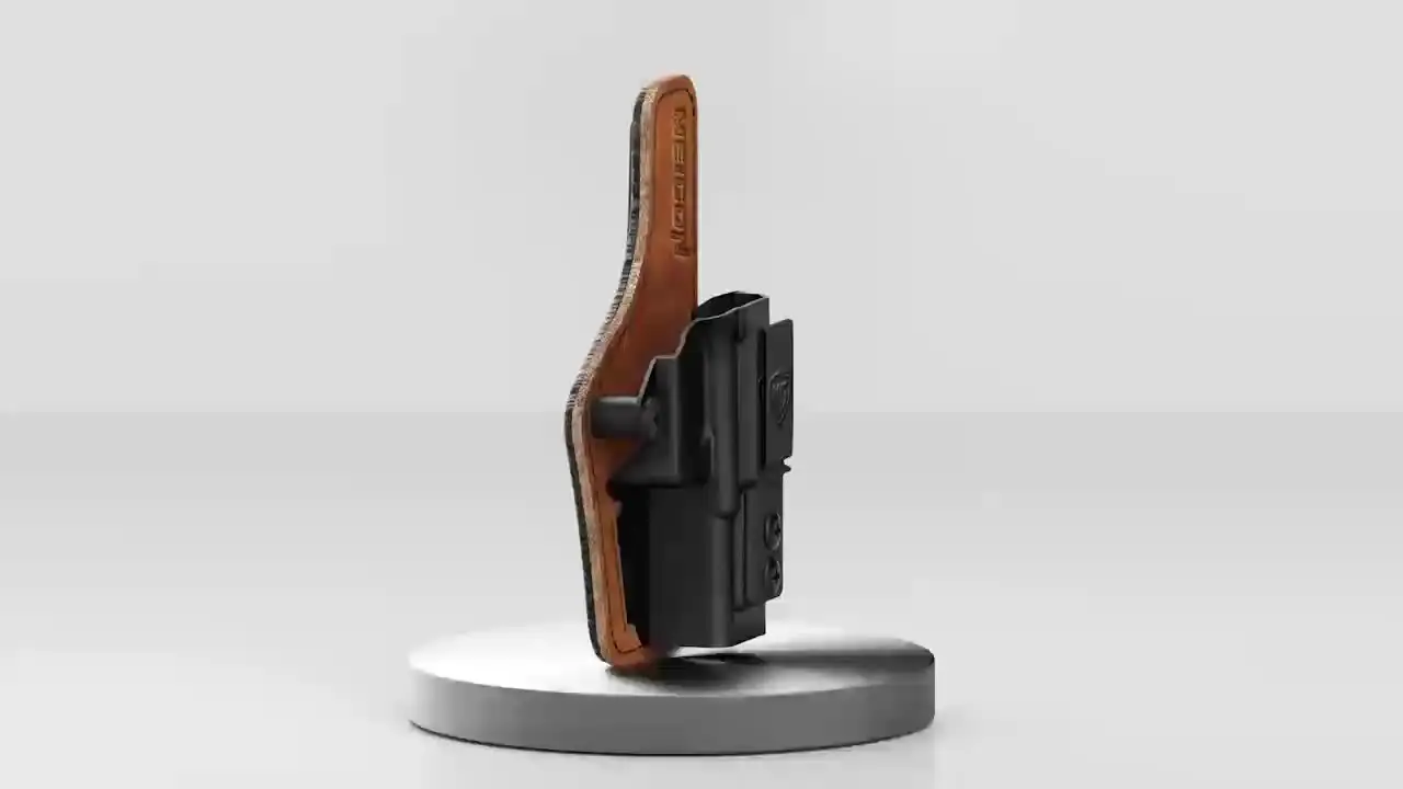 G43/G43X Holster with Comfort Pad Backer, IWB Kydex Leather Hybrid