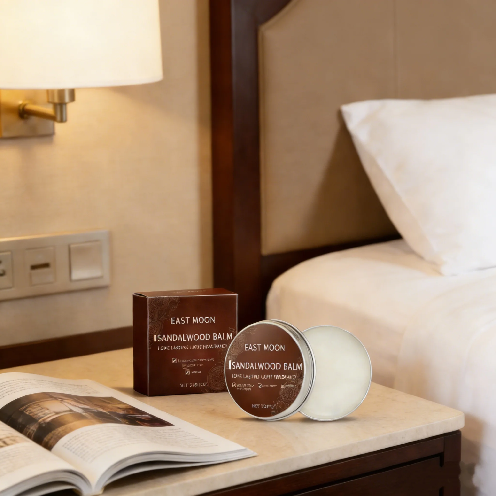Men's Sandalwood Solid Cologne Balm Long Lasting Fragrance_voghion.com