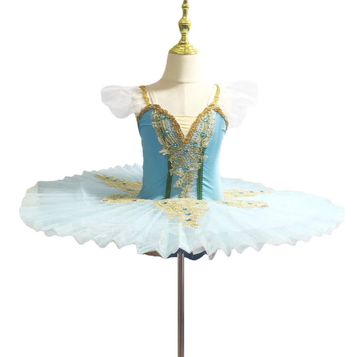 

New Children's Professional Ballet Skirt Costumes Girls Pettiskirt Summer Swan Tutu Strap Performance Costumes